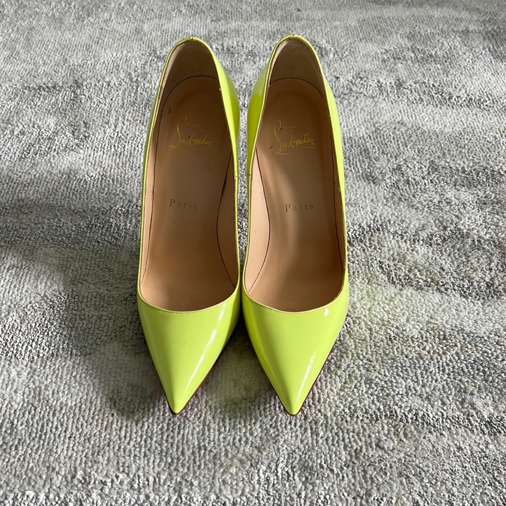 Neon yellow Louboutin’s